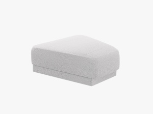 TABURET MILEY, GRI DESCHIS, CU TAPITERIE DIN TEXTIL BOUCLE BALOO, MICADONI