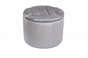 TABURET MULTIFUNCTIONAL BAROCK 39799 ARGINTIU STIL MODERN - Img 5
