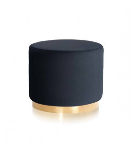 TABURET SISI, ALBASTRU ANTRACIT/AURIU, DESIGN MODERN