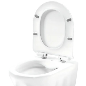 VAS WC REA, GUSTAVO RIMLESS, ALB, CALITATE SUPERIOARA - Img 9