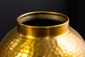 VAZA, ORIENT M 50CM, METAL, AURIU, REALIZAT MANUAL, ARTIM GROUP SELECTION - Img 8