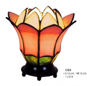 VEIOZA DEOSEBITA TIFFANY, COD LT23, DIN METAL SI STICLA