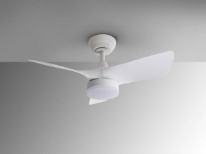 VENTILATOR TROPIC, CU TELECOMANDA, 31,5 CM, ALB MAT/OPAL, DIN METAL SI ACRIL, STIL MODERN - Img 3