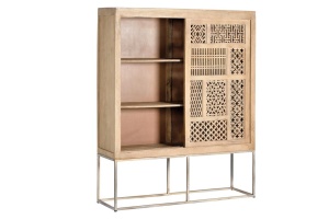 VITRINA LIVING 170CM, 6070, LEMN DE MANGO, GINER Y COLOMER, STIL MODERN - Img 5
