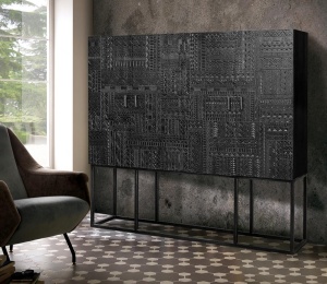 VITRINA LIVING LEMN 180CM, COD 6715, DIN LEMN DE MANGO, ARTIM GROUP SELECTION - Img 6