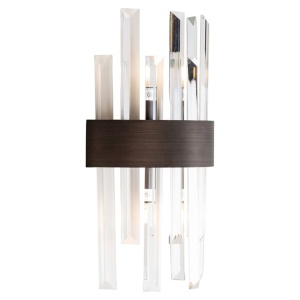 APLICA AVAN BRONZ, ML-0019, CONFECTIONATA DIN METAL SI STICLA SECURIZATA, STIL MODERN - Img 2
