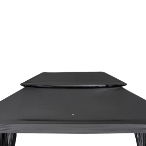 BALANSOAR DE GRADINA, ARTIM MEBLE, REALIZAT DIN TEXTIL IMPERMEABIL SI METAL, CULOARE NEAGRA/GRI, STIL MODERN - Img 10
