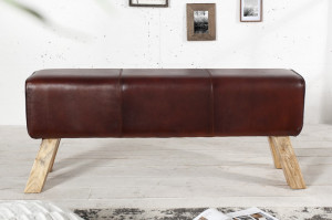 BANCUTA DIN PIELE NATURALA BOCK II 36269 DESIGN VINTAGE - Img 2