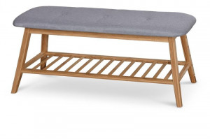 BANCUTA ST15 NATURAL/GRI STIL MODERN HALMAR