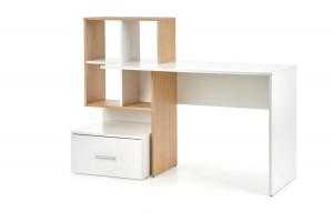 BIROU GROSSO, STEJAR AURIU/ALB, DIN MDF LAMINAT, STIL MODERN - Img 7