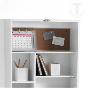 BIROU PLIABIL, PRATIKO, COD 4362, STIL MODERN, REALIZAT DIN MDF LACUIT ALB MAT - Img 4