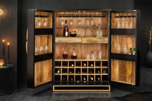 BUFET 140CM, DIN LEMN MASIV DE MANGO SI METAL, CU ORNAMENTE DEOSEBITE, ARTIM GROUP SELECTION - Img 2