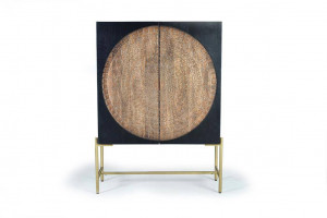 BUFET 143CM, NUC INCHIS/MARO, DIN LEMN DE MANGO SI METAL, GINER Y COLOMER - Img 2