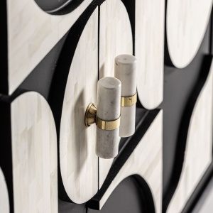 BUFET ATHY 160CM, DIN FURNIR DIN LEMN, MDF SI METAL, DESIGN CONTEMPORAN, VICAL HOME - Img 4