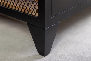 BUFET, BODEGA 185CM, LEMN DE BRAD CU CADRUL DE METAL, ARTIM GROUP SELECTION - Img 4