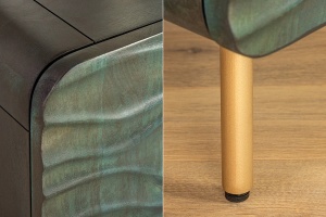 BUFET DE LIVING, WAVE 160CM, DIN LEMN DE MANGO TURCOAZ SI METAL, ARTIM GROUP SELECTION - Img 7