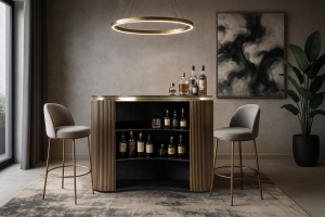 BUFET ELEGANT, 145CM, LEMN DE MANGO, METAL SI MARMURA, ARTIM GROUP SELECTION