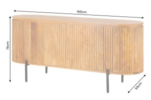 BUFET GATSBY140CM, REALIZAT DIN LEMN DE MANGO, DE CULOARE MARO, ARTIM GROUP SELECTION - Img 6