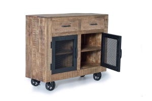 BUFET LIVING, 100CM, LEMN DE MANGO SI METAL, REALIZAT MANUAL, ARTIM GROUP SELECTION - Img 3
