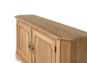 BUFET LIVING, 150CM, LEMN MASIV DE TEC, CULOARE NATUR, SCULPTAT MANUAL, ARTIM GROUP SELECTION - Img 4