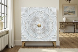 BUFET LIVING, GOLDEN SUNSET 120CM, LEMN DE MANGO 3D, REALIZAT MANUAL, ARTIM GROUP SELECTION