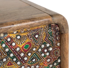 BUFET LIVING MOSAIC 161CM, DIN LEMN DE MANGO, CULOARE NATUR/MULTICOLOR, STIL ETNIC, ARTIM GROUP SELECTION - Img 8