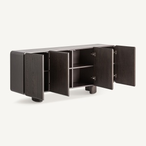 BUFET LIVING PRAVIA 200CM, FURNIR SI MDF DE NUC, RAFINAMENT DEOSEBIT, VICAL HOME - Img 3