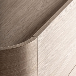 BUFET LIVING PRAYSSAC 220CM, REALIZAT DIN LEMN FURNIR DE STEJAR, FINISAJ CREM, VICAL HOME - Img 3