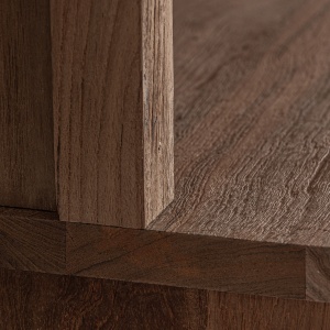 BUFET LIVING SUKT 200CM, REALIZAT DIN LEMN DE TEC, REALIZAT MANUAL, FINISAJ NATUR/MARO, VICAL HOME - Img 7