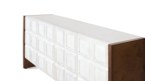BUFET LIVING VIREN 170CM, REALIZAT DIN LEMN DE MANGO, CULOARE ALB/NUC, STIL MODERN, GINER Y COLOMER - Img 4