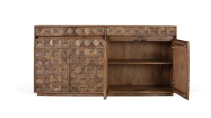 BUFET SUFRAGERIE ,STIL RETRO, 180CM, LEMN DE MANGO, ARTIM GROUP SELECTION - Img 2