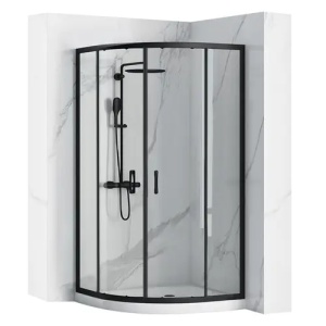 CABINA DE DUS LOOK 80X80, NEAGRA, FARA CADITA DE DUS, CALITATE SUPERIOARA