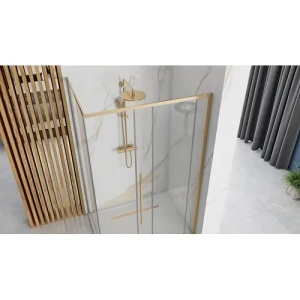 CABINA DE DUS SOLAR GOLD 90X90, CU CADITA SAVOY NEAGRA, CALITATE SUPERIOARA - Img 4