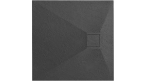 CADITA DE DUS REA MAGNUM, 90x90 CM, NEGRU, DIN COMPOZIT, CALITATE SUPERIOARA - Img 1