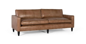CANAPEA 3 LOCURI FUREX 220CM, REALIZATA DIN PIELE NATURALA, CULOARE CAMEL, GINER Y COLOMER