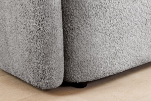 CANAPEA, ART DECO, 200CM, 3 LOCURI, MATERIAL BOUCLE GRI, ARTIM GROUP SELECTION - Img 4