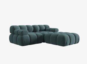 CANAPEA BELLIS, 3 LOCURI, 188 CM, DIVERSE CULORI SI MATERIALE, DESIGN DEOSEBIT - Img 9