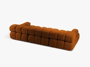 CANAPEA BELLIS, CU 3 LOCURI, CARAMIZIE, CU TAPITERIE DIN TEXTIL BOUCLE ROLF, MICADONI - Img 3
