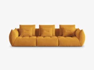 CANAPEA BLOOM, 4 LOCURI, 332 CM, DIVERSE CULORI SI MATERIALE, DESIGN DEOSEBIT - Img 7