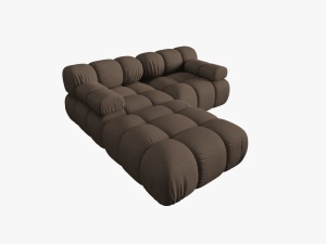 CANAPEA/COLTAR MODULAR BELLIS, 3 LOCURI, 188 CM, MARO 40, TAPITERIE DIN CATIFEA 3D, DESIGN DEOSEBIT - Img 5