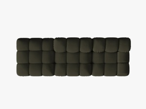 CANAPEA/COLTAR MODULAR BELLIS STANGA, 3 LOCURI, 282 CM, VERDE 77, TAPITERIE DIN CATIFEA 3D, DESIGN DEOSEBIT - Img 3