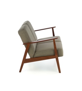 CANAPEA CONFORTABILA MILANO 2S, VERDE MASLINIU CASTEL 39/NUC, TAPITERIE DIN STOFA SI PICIOARE DIN LEMN MASIV, STIL MODERN - Img 3