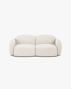 CANAPEA CU 2 LOCURI BLAIR, 194X 95, BEJ DESCHIS, CU TAPITERIE DIN TEXTIL CHENILLE EDEN, MICADONI