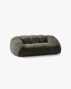 CANAPEA CU 2 LOCURI DIANA, ESPRESSO, 114X214 CM, TAPITAT CU TAPITERIE DIN TEXTIL 3D SONIC MICADONI