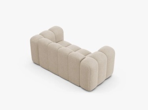CANAPEA CU 2 LOCURI LUPIN 170, BEJ, CU TAPITERIE DIN TEXTIL BOUCLE BALOO MICADONI - Img 3