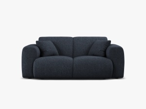 CANAPEA CU 2 LOCURI, MOLINO, 170 CM, ALBASTRU MARIN, CU TAPITERIE DIN TEXTIL CHENILLE EDEN, MICADONI