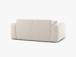 CANAPEA CU 2 LOCURI, MOLINO, 170 CM, BEJ DESCHIS, CU TAPITERIE DIN TEXTIL CHENILLE EDEN, MICADONI - Img 3