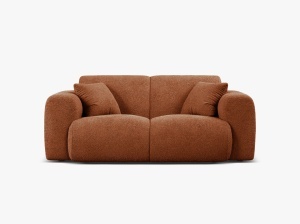 CANAPEA CU 2 LOCURI, MOLINO, 170 CM, CARAMIZIU, CU TAPITERIE DIN TEXTIL BOUCLE BALOO, MICADONI