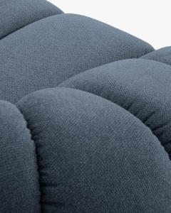 CANAPEA CU 3 LOCURI DIANA, BLUE JEANS, 234X114 CM, TAPITAT CU TAPITERIE DIN TEXTIL STRUCTURAT BUBBLE, MICADONI - Img 5