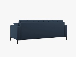 CANAPEA CU 3 LOCURI, MAMAIA ALBASTRU NEVE, CU TAPITERIE DIN TEXTIL FIN, MICADONI - Img 3